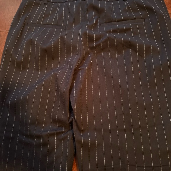 Zara navy pinstripe pants size M - Picture 6 of 8